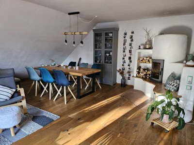 3,5 Zi-Whg im 1. Stock mit Top-Ausstattung: Dachterrasse, Garage, Kachelofen, Sauna **von Privat**