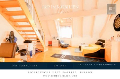 Lichtdurchflutete Maisonettewohnung mit Galerie und Balkon in zentraler Lage