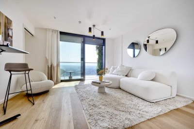 Wohnen mit Skyline-Panorama: Exklusives Tower-Apartment in City-Lage