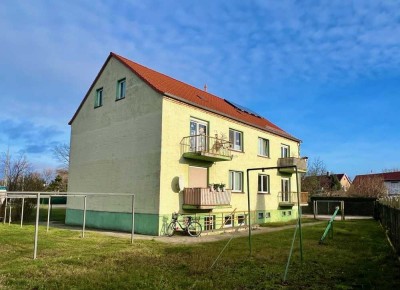 TOP sanierte 3-Raumwohnung 
mit modernem Bad, Garten und 
Garage in ruhiger Lage in Wolfen