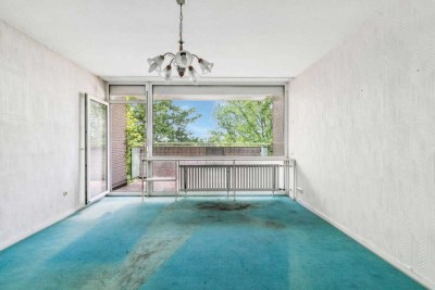 Rheinblick pur – Einzigartige Sanierungswohnung mit West-Balkon und Garage in Köln-Mülheim!