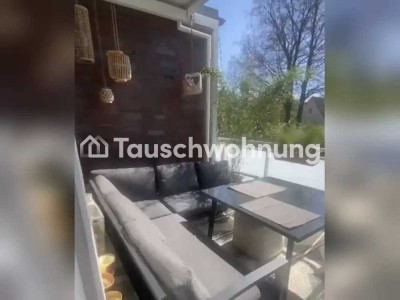 Tauschwohnung: Modern, hell, ruhig 2ZKB+Balkon, Suche 3-4ZKB+Balkon/Garten