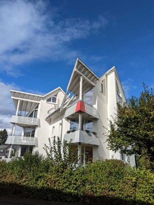 Interessante Maisonette-Whg 2ZKBB in gepflegter Wohnanlage mit Blick und Gartennutzung