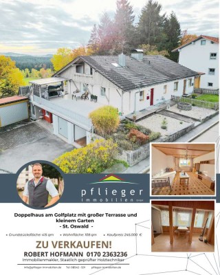 Doppelhaus am Golfplatz mit großer Terrasse und kleinem Garten