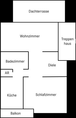 Freundliche 2,5-Zimmer-DG-Wohnung mit Balkon und EBK in Pforzheim