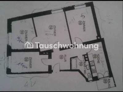 Tauschwohnung: Altbauwohnung in der Wiehre