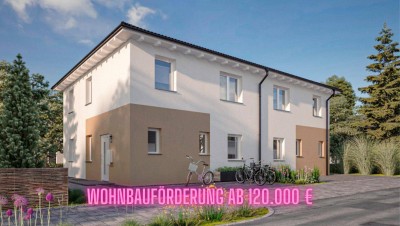 Modernes Wohnen in idyllischer Lage - Doppelhaushälfte in Lustenau, 110m², Erstbezug, Garten, Stellplatz (Haus B)