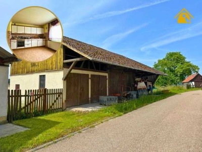 Landhaus mit Charakter: Wohnhaus, Scheune & separatem Grundstück mit Maschinenschuppen