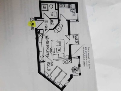 Schöne und gepflegte 2-Zimmer-Wohnung mit Einbauküche in Augsburg (Univiertel)