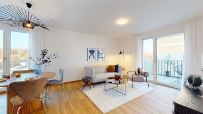 3-Zimmer-Obergeschosswohnung mit Balkon und EBK - Haus 9 OG 1.10