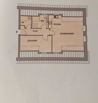 Helle 2-Zimmer Dachgeschosswohnung in Witzeeze