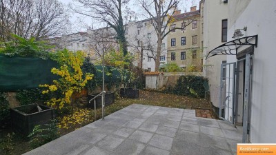 HOFSEITIG GARTENWOHNUNG MT TERRASSE IN GEPFLEGTEM ALTBAU