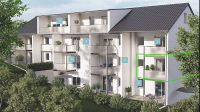 Exklusive 2-Zimmer-Wohnung mit Einbauküche und Balkon in Geisenhausen