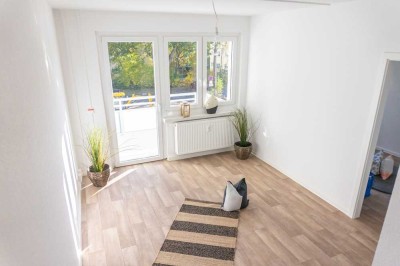 Ebenerdig erreichbare 2-Raum-Wohnung mit Balkon