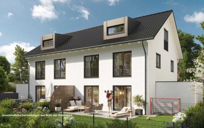Neubauvorhaben - moderne und energieeffiziente Doppelhaushälfte in Trudering