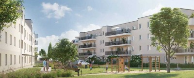 Erstbezug Neubau in super Lage, 2 Zimmer, Einbauküche und Dachterrasse