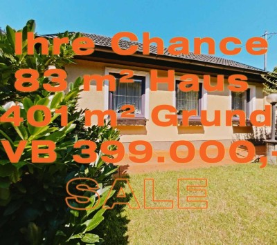 IHRE CHANCE: 401 m² EIGENGRUND +NUR VB 399.000,-
+GRÜNRUHELAGE +GLÜCKLICH IN FLORIDSDORF