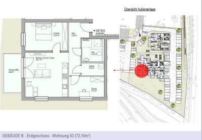 Barrierefreie Erdgeschosswohnung mit Gartenanteil und Einbauküche!