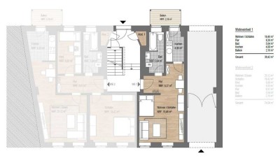 Einraumwohnung mit Balkon und Komfort – Denkmalobjekt mit zeitgemäßem Tageslichtbad, Leipzig-Osten