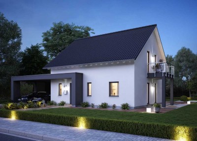 Modernes Einfamilienhaus mit klassischem Satteldach