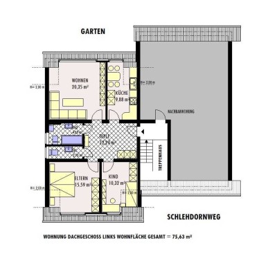 3-Zimmer-DG-Wohnung in Eschweiler