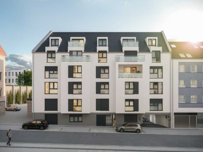 Neubau! Lichtdurchflutete 3-Raum Wohnung mit 2 Terrassen und Domblick