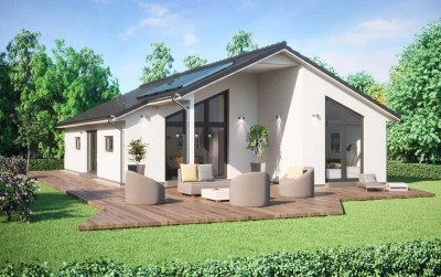Erst BAUEN - dann ZAHLEN! - Bungalow Fertighaus: SH 147 B