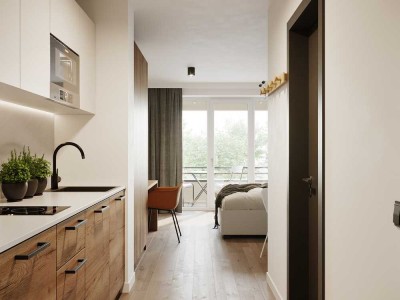 uniQ living // Studentenapartment mit Loggia - kpl. möbliert - beste Lage