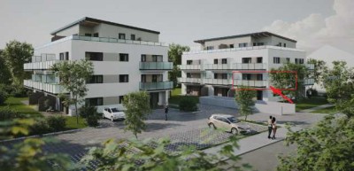 Erstbezug // 2 Zimmerwohnung / 1. OG (KFW 40 NH mit QNG-Siegel)