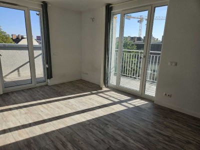 Besichtigung am Sonntag, 17.08. um 19 Uhr* 1Zimmer im Neubau mit 2 Balkonen & Küche