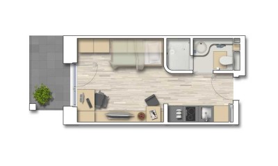1-Zimmer Apartment