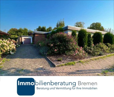 Barrierefreier Bungalow mit zwei Terrassen und Garage