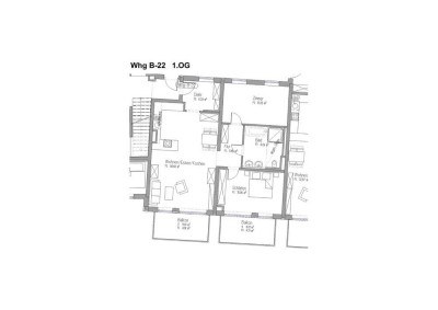 3-Zimmer-Neubauwohnung mit Balkon