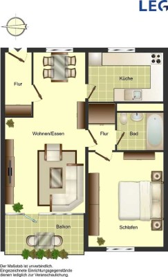 2-Zimmer-Wohnung in Ratingen West