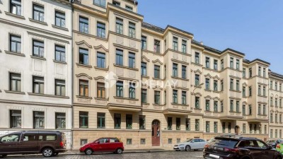 64,83 m² Wohnkomfort in Jugendstilhaus mit Loggia in begehrter Lage von Leipzig-Stötteritz