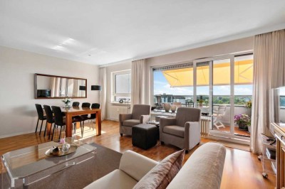 Traumhaftes 2,5-Zimmer-Apartment mit Elbblick, Pool und Sauna