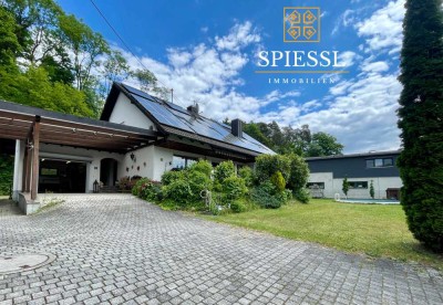 Idylle & Potenzial - 3-Familienhaus mit Pool, Werkhalle & Privatwald