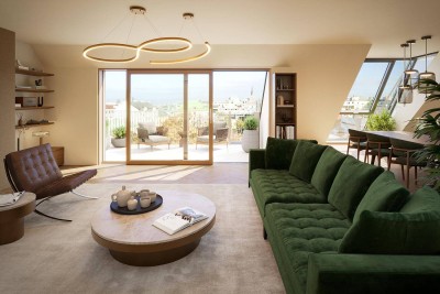 Einzigartige Signature Wohnung inkl. Dachterrasse mit Blick auf Stephansdom &amp; Karlskirche