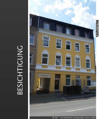 Zentrale Lage ! 3 Zi, Wohnung mit neuen Isolierglasfenstern u. Einbauküche im 3 Obergeschoss