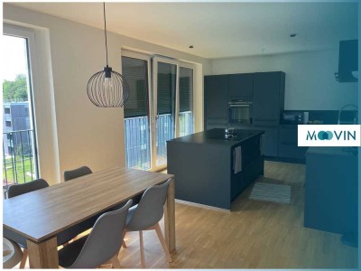 Helle 4-Zimmer-Penthousewohnung mit stilvoller Ausstattung: Tageslichtbad, bodentiefe Fenster & B...