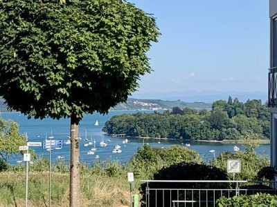 Helle, ruhige 2-Zimmerwohnung mit herrlichem Seeblick, Balkon, Küche u. Möblierung in Litzelstetten