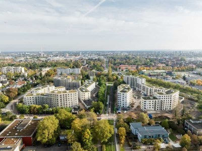 Öffentlich geförderte Vier-Zimmer-Neubauwohnung mit Balkon