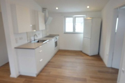 Sanierte Wohnung mit zwei Zimmern und Einbauküche in Talheim