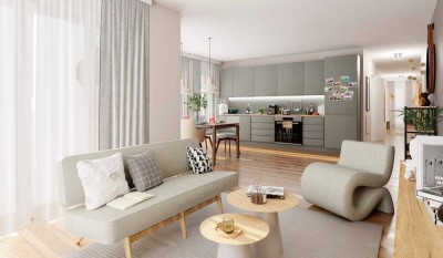 Eigentumswohnung mit Südwest-Loggia und Gäste-WC