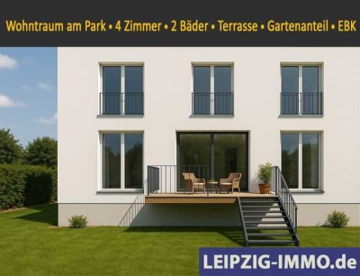 Wohntraum am Park * mit Terrasse und Gartenanteil * moderne Einbauküche * 2 Bäder