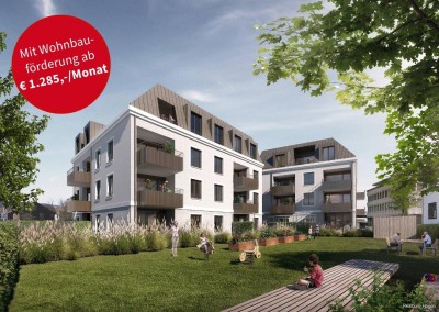 Neubau im Zentrum - Top A.042-Zimmerwohnung im 1. OGWOHNBAUFÖRDERUNG