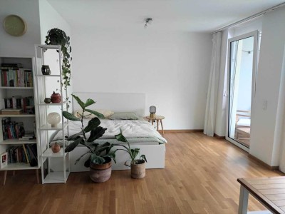 Gepflegte 1,5-Raum-Erdgeschosswohnung mit Terrasse und EBK in Überlingen
