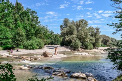 Zwei-Zimmer-Gartenparadies in unmittelbarer Nähe zur Isar