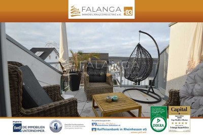 FALANGA IMMOBILIEN - Neuwertige und außergewöhnliche  Maisonette-Wohnung mit Weitblick in Alzey!!