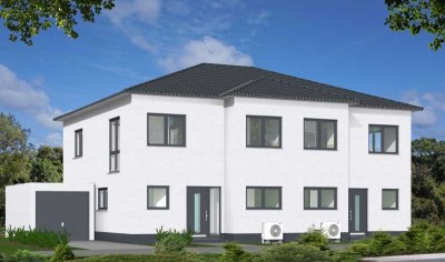 Bezugsfertige Neubau-Doppelhaushälfte in massiver Bauweise – Ihr neues Zuhause zum Wohlfühlen!